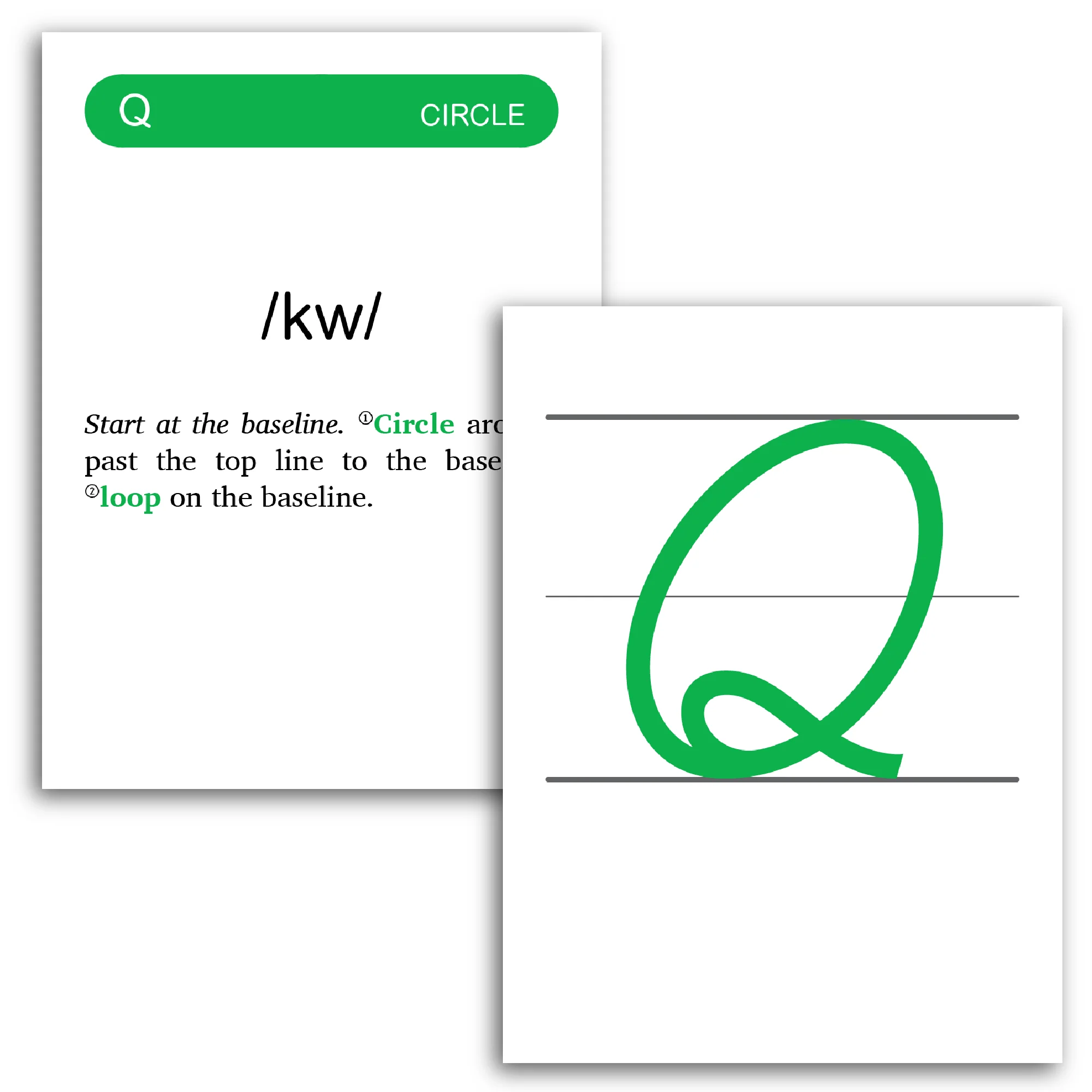 Rhythm of Handwriting Tactile Cards - Cursive - Image 8